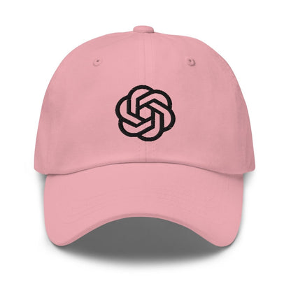 OpenAI Black Icon Embroidered Cap - Pink - AI Store