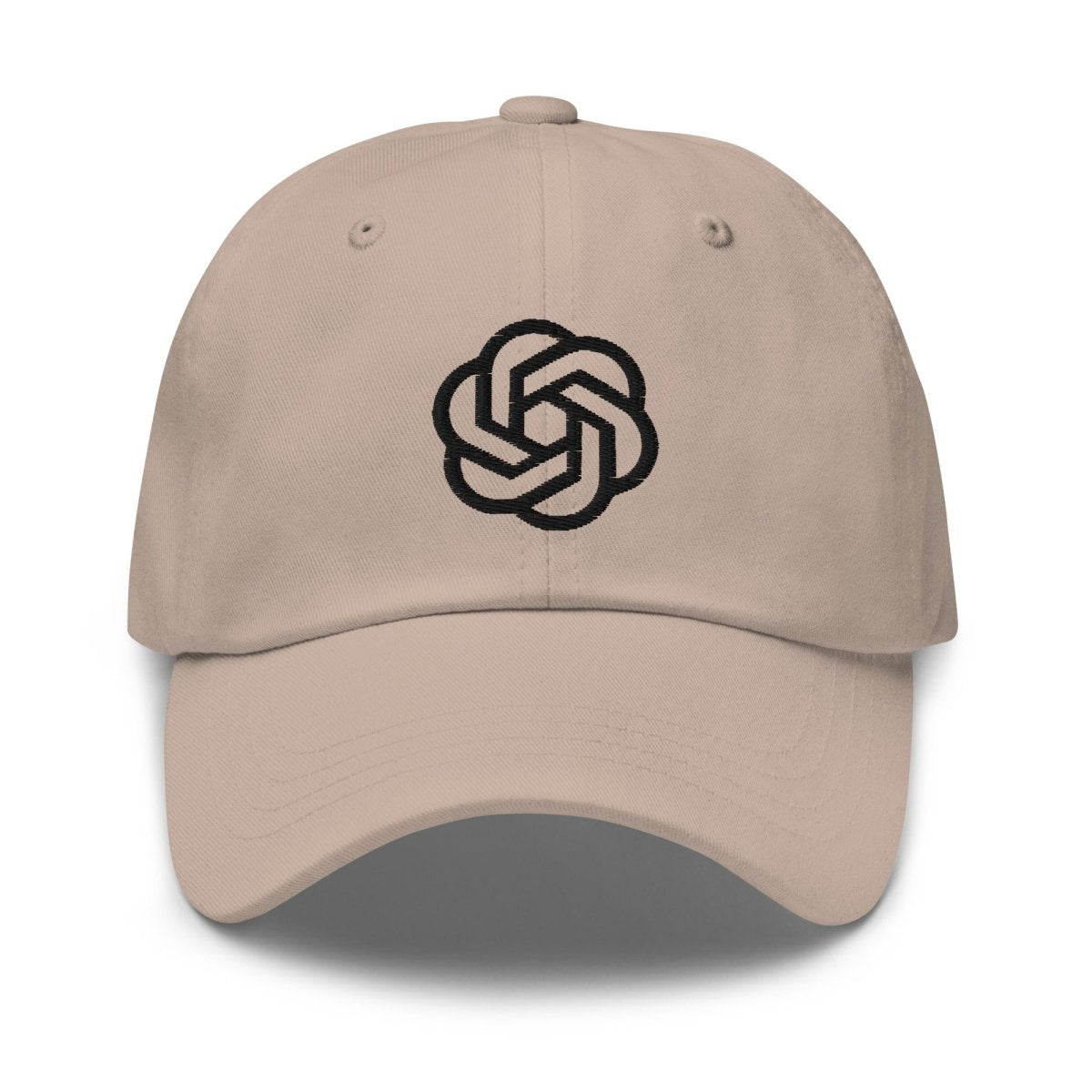 OpenAI Black Icon Embroidered Cap - Stone - AI Store