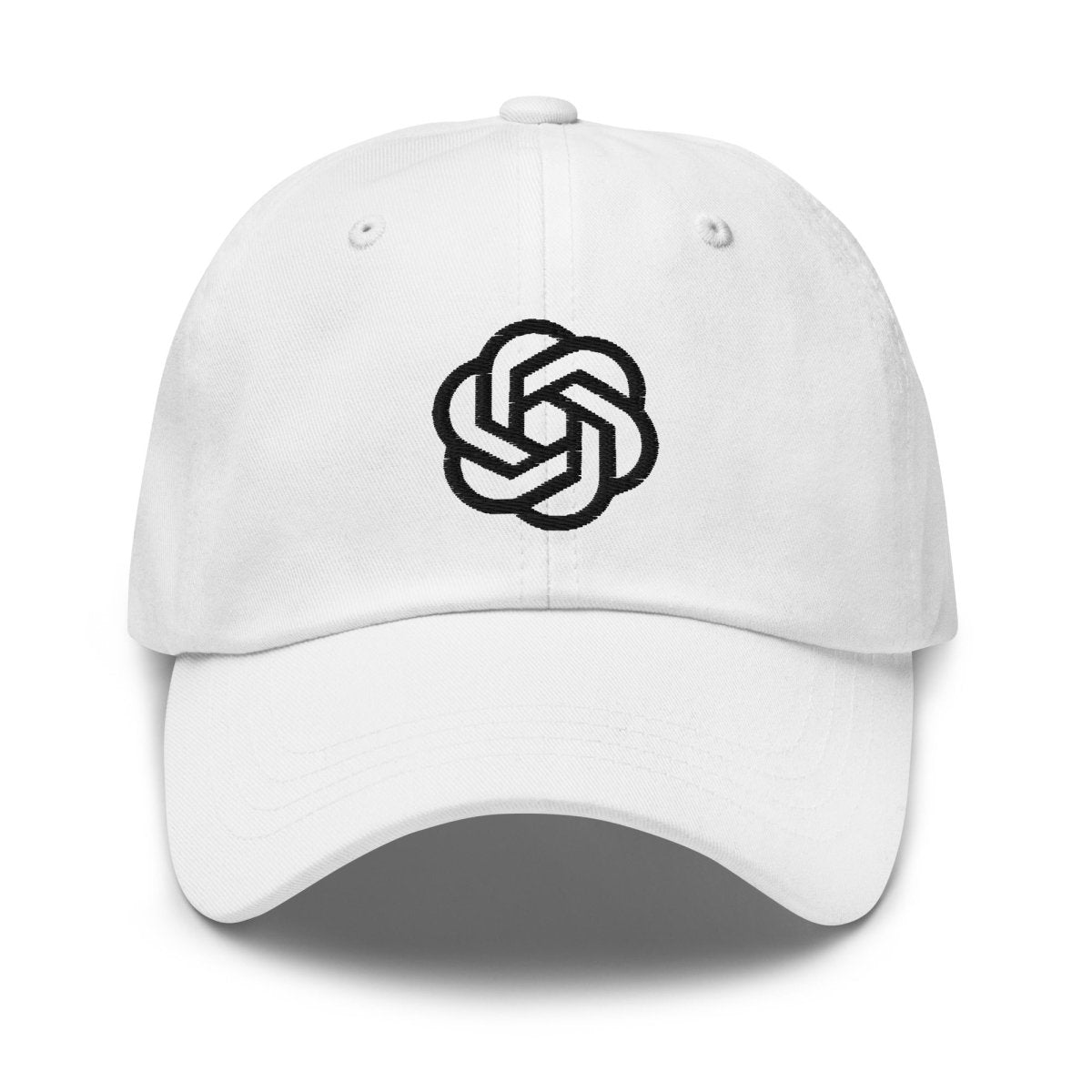 OpenAI Black Icon Embroidered Cap - White - AI Store