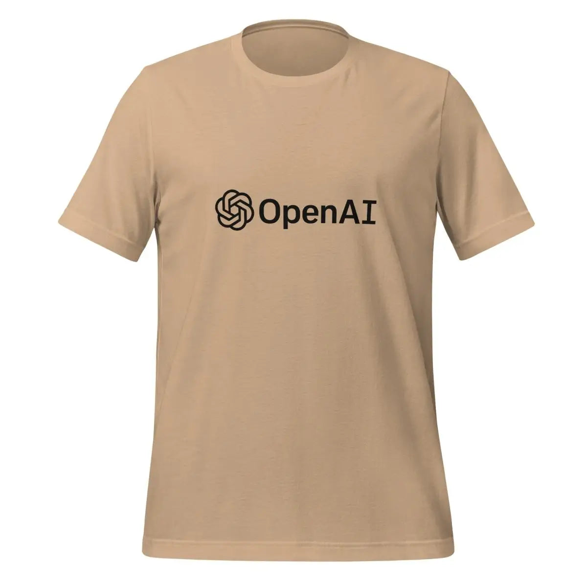 OpenAI Black Logo T-Shirt (unisex) - Tan / M