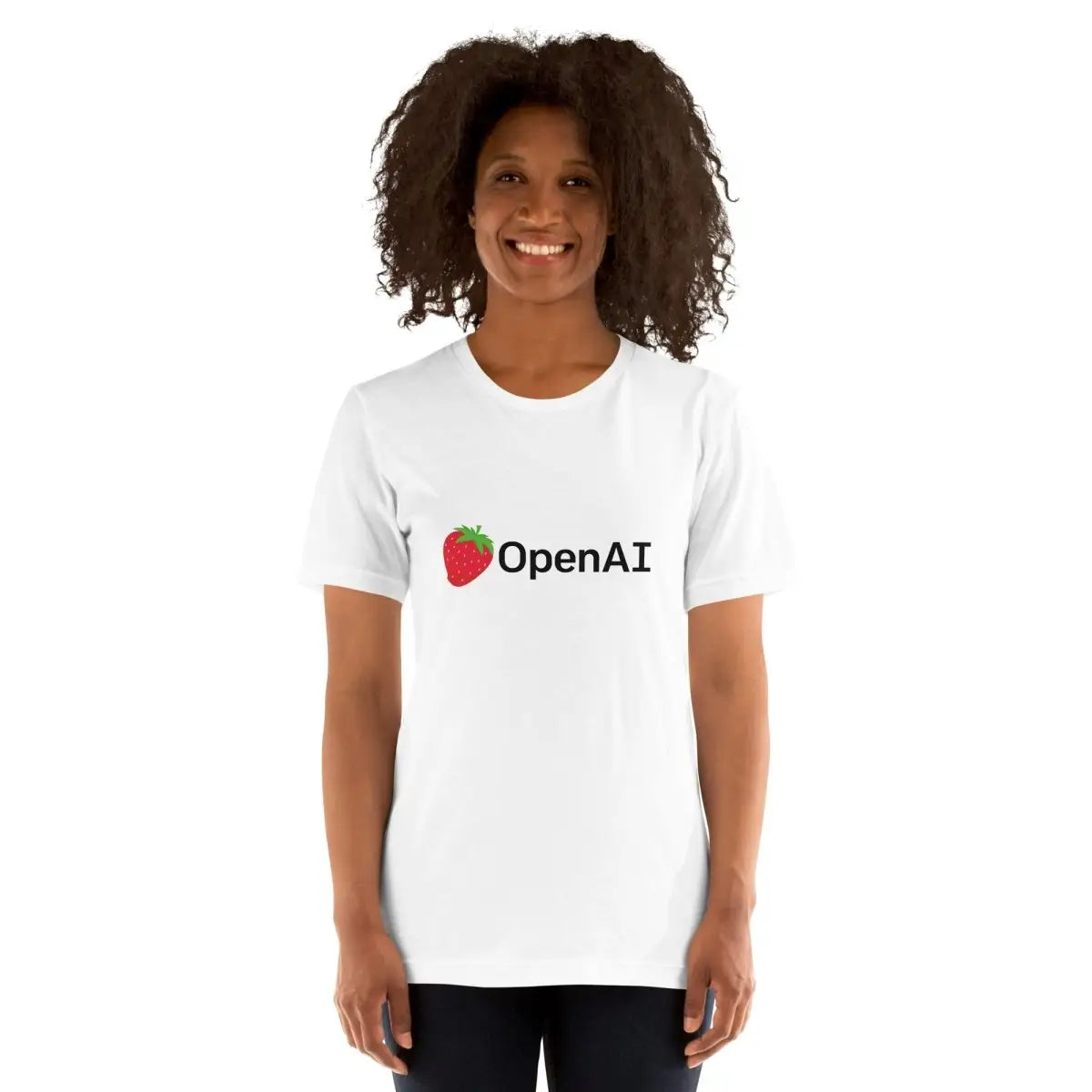 OpenAI Black Strawberry Logo T-Shirt (unisex)