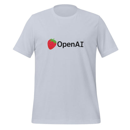 OpenAI Black Strawberry Logo T-Shirt (unisex) - Light Blue - AI Store