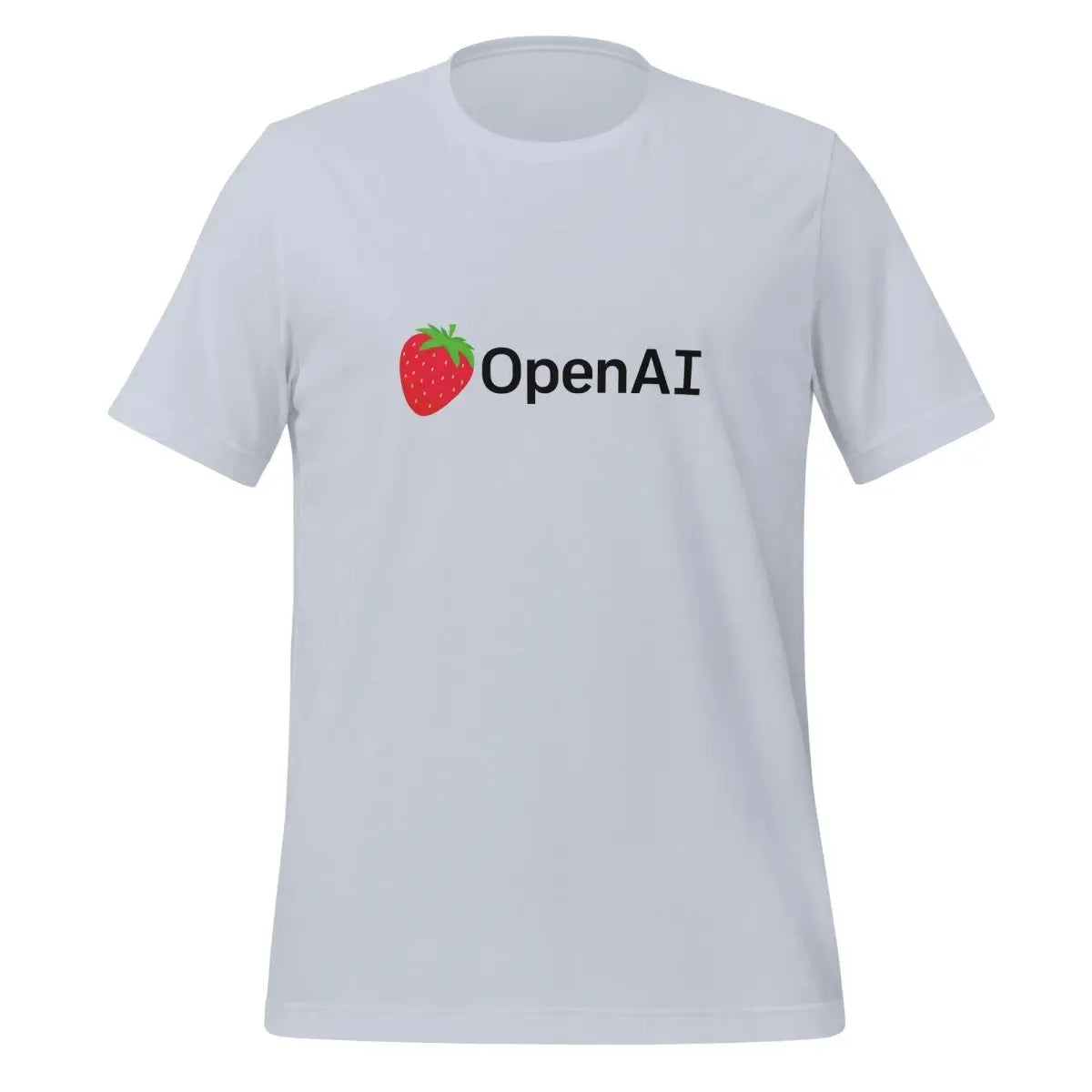 OpenAI Black Strawberry Logo T-Shirt (unisex) - Light Blue / M