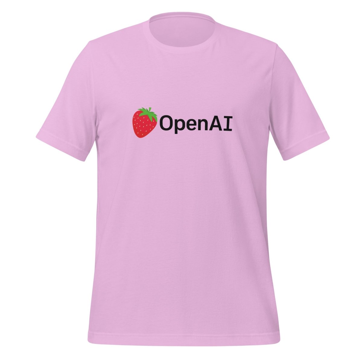 OpenAI Black Strawberry Logo T-Shirt (unisex) - Lilac - AI Store