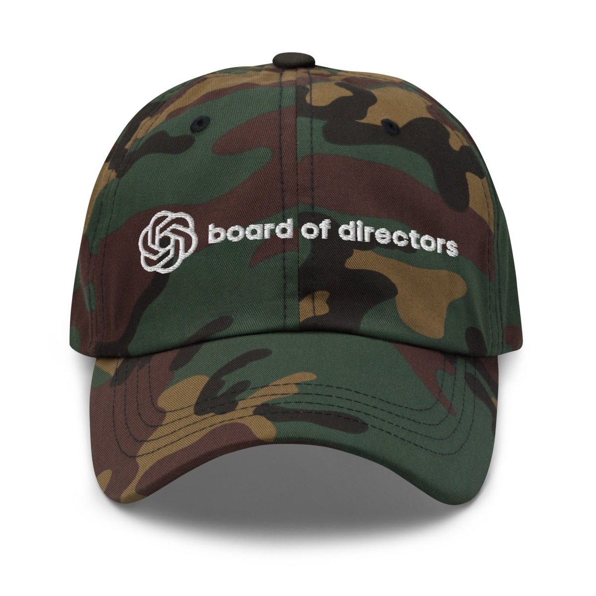 OpenAI Board of Directors Embroidered Cap - Green Camo - AI Store