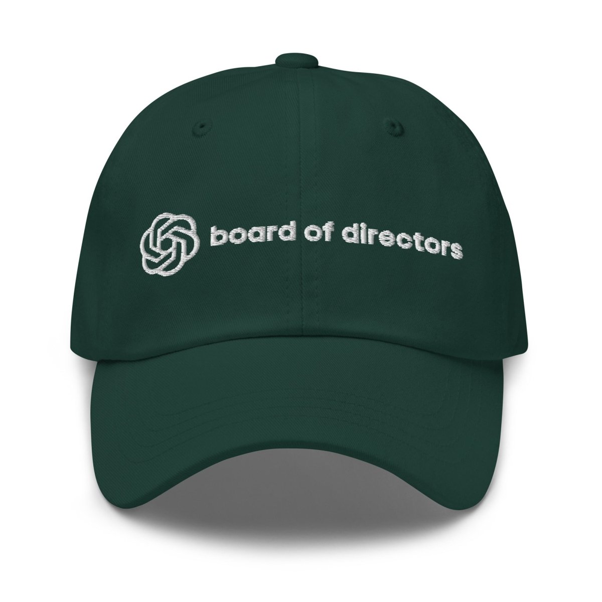 OpenAI Board of Directors Embroidered Cap - Spruce - AI Store