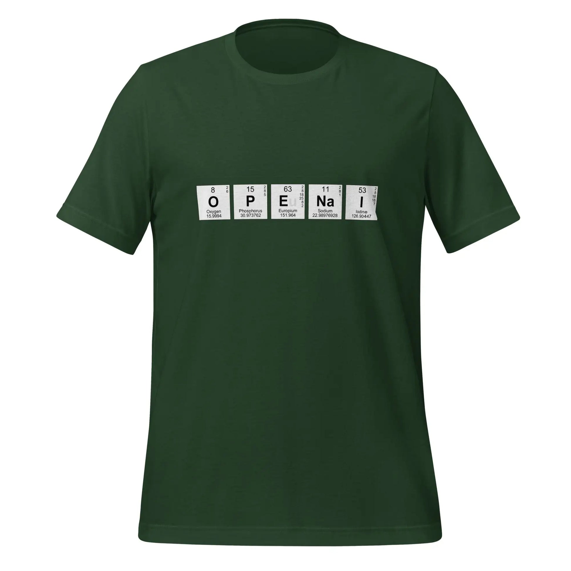 OpenAI Chemical Elements T-Shirt (unisex) - Forest / M