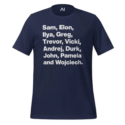 OpenAI Founders T-Shirt (unisex) - Navy / M