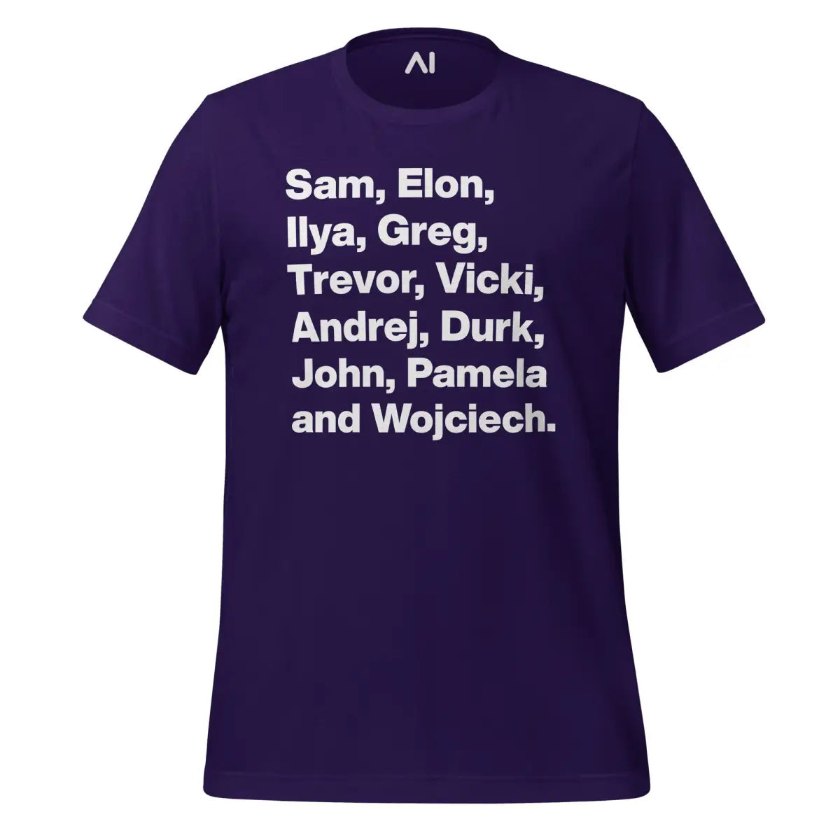 OpenAI Founders T-Shirt (unisex) - Team Purple / M