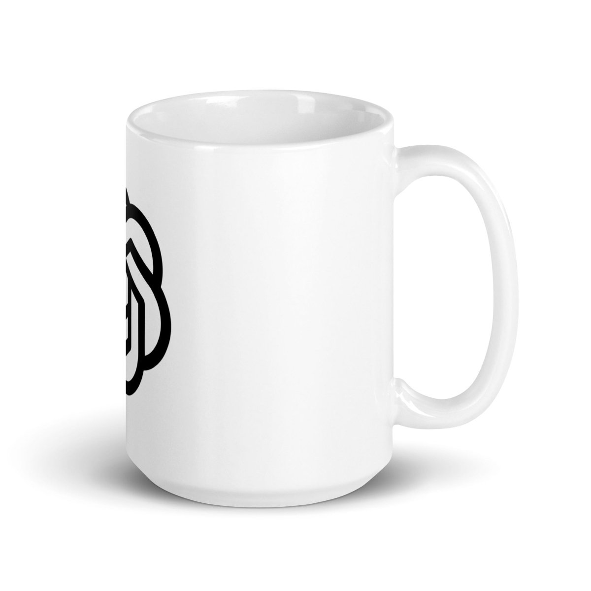 OpenAI Icon on White Glossy Mug - 15 oz - AI Store