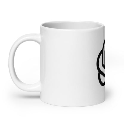 OpenAI Icon on White Glossy Mug - 20 oz - AI Store