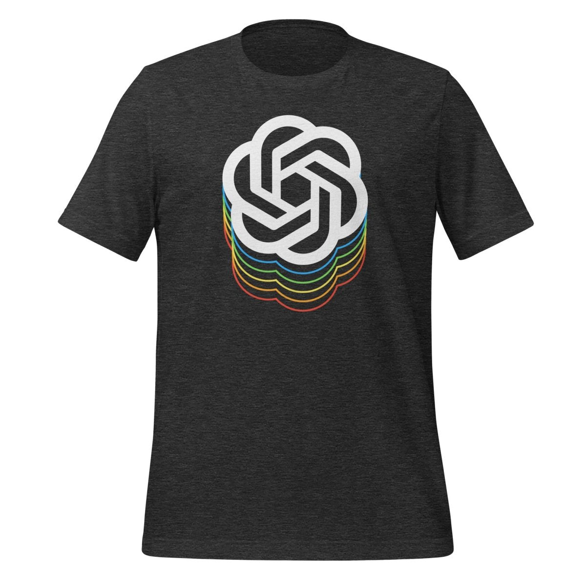 OpenAI Icon Spectrum T - Shirt 2 (unisex) - Dark Grey Heather - AI Store