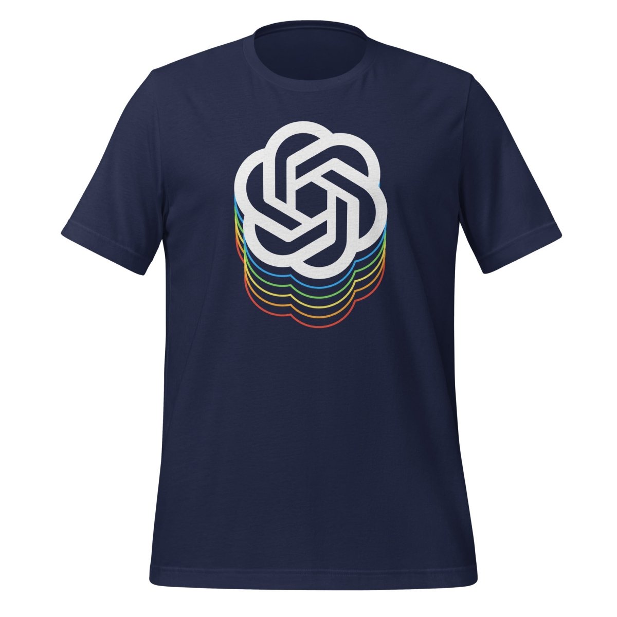 OpenAI Icon Spectrum T - Shirt 2 (unisex) - Navy - AI Store