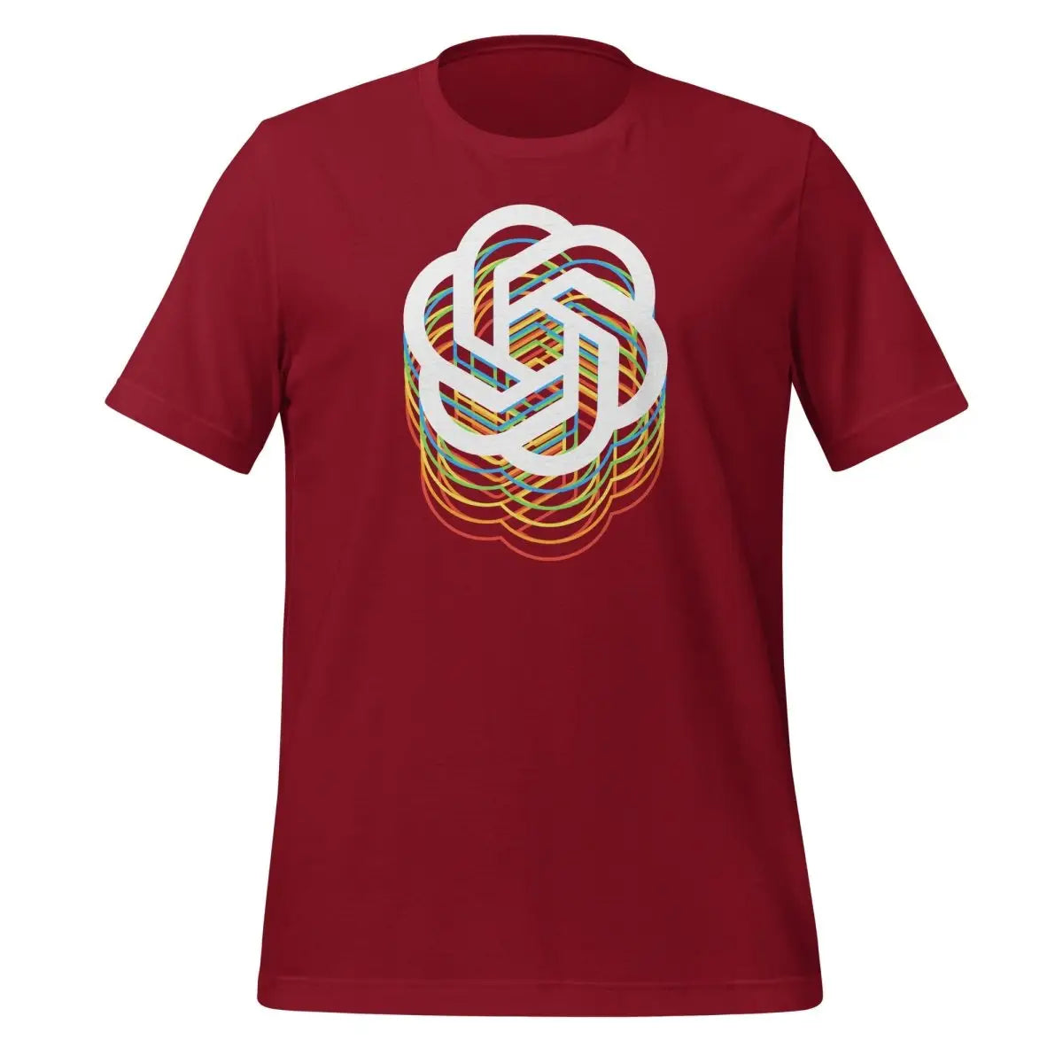 OpenAI Icon Spectrum T-Shirt (unisex) - Cardinal / M