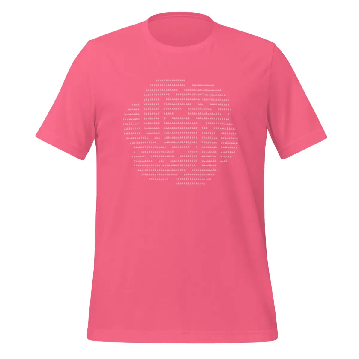 OpenAI Logo ASCII Art T-Shirt (unisex) - Charity Pink / M