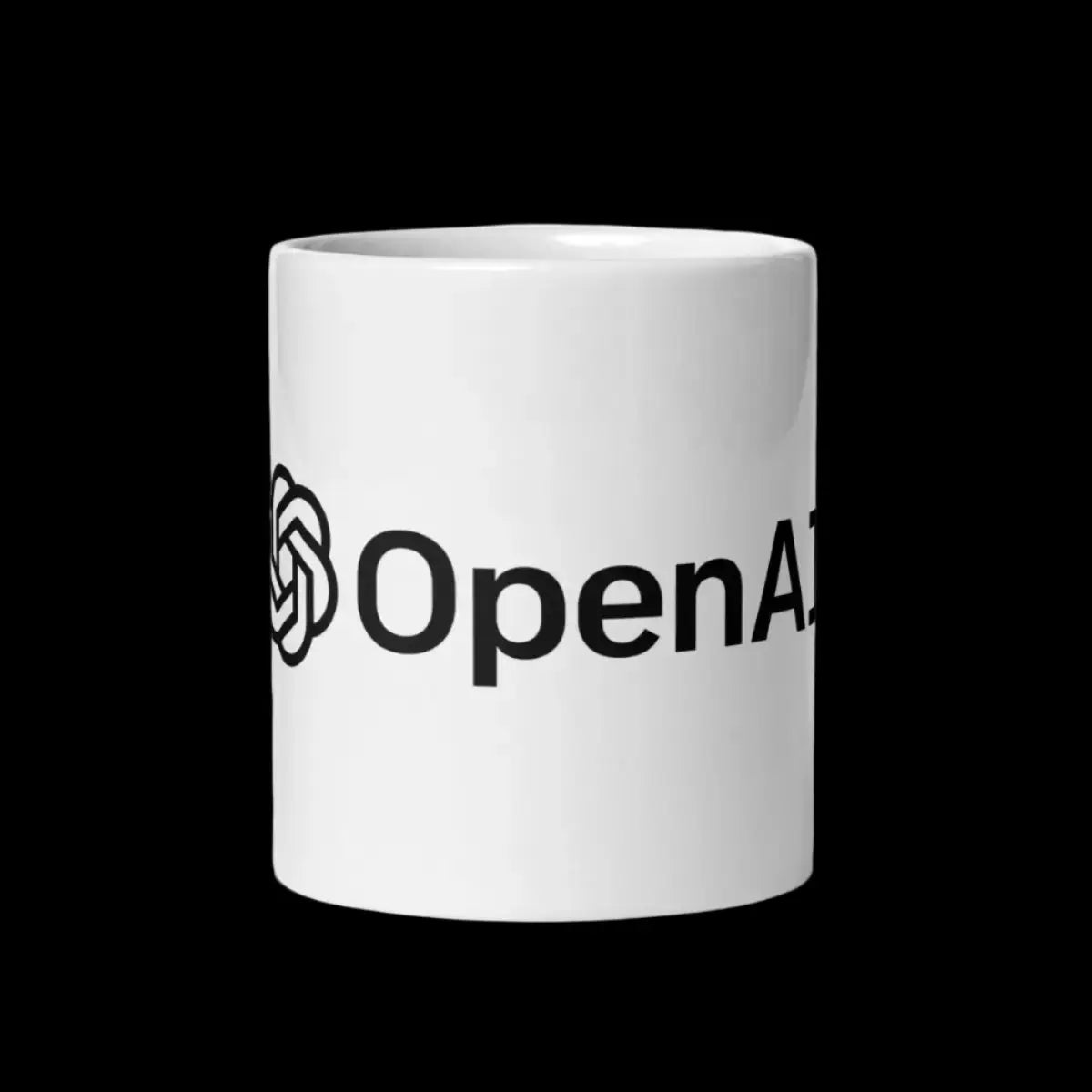 OpenAI Logo White Glossy Mug