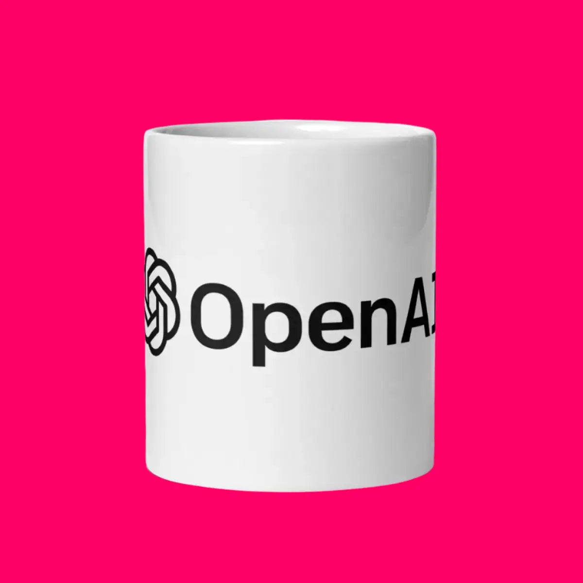 OpenAI Logo White Glossy Mug