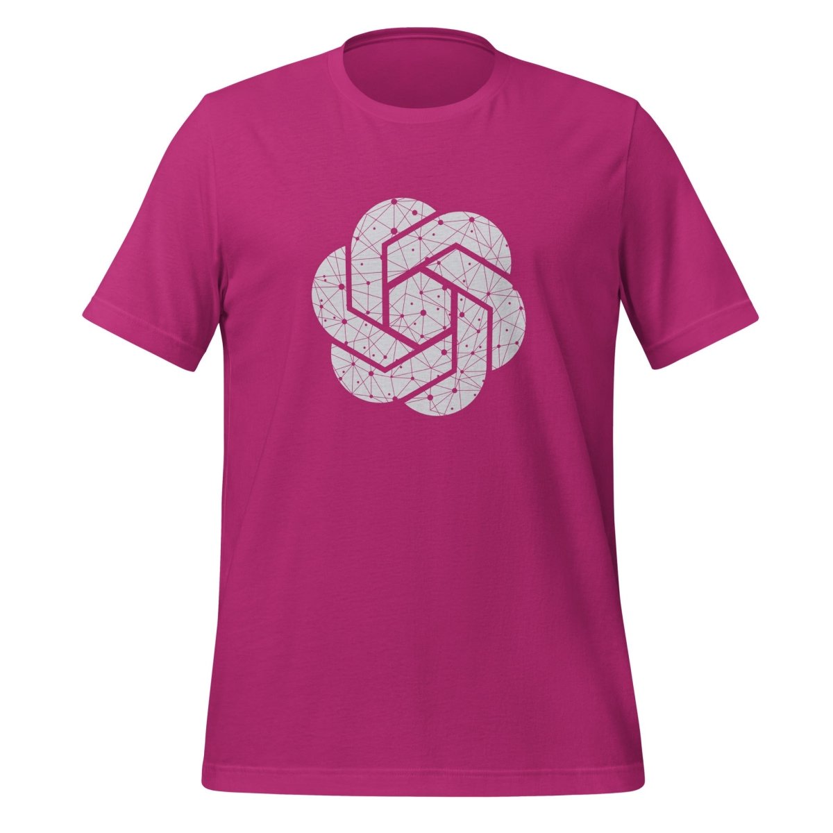 OpenAI Network Logo T-Shirt (unisex) - Berry - AI Store