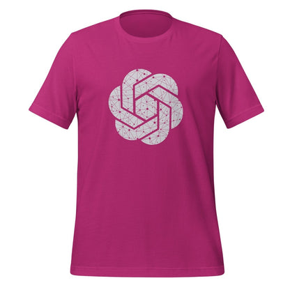 OpenAI Network Logo T-Shirt (unisex) - Berry - AI Store