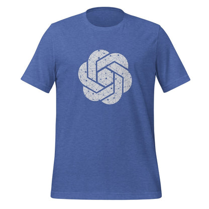 OpenAI Network Logo T-Shirt (unisex) - Heather True Royal - AI Store