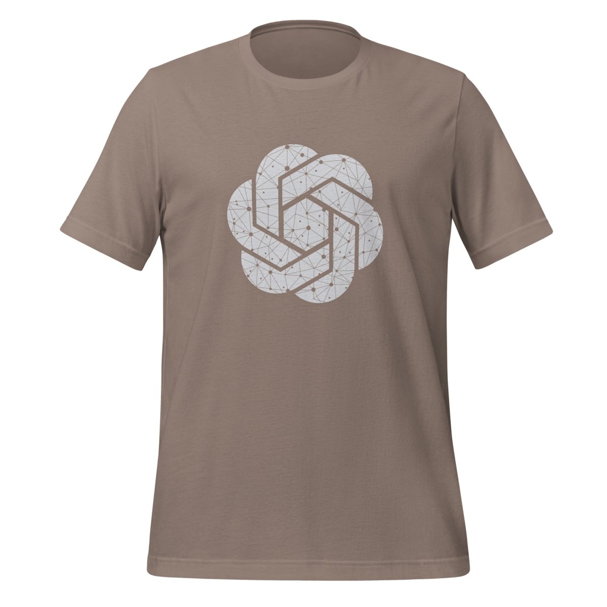 OpenAI Network Logo T-Shirt (unisex) - Pebble - AI Store