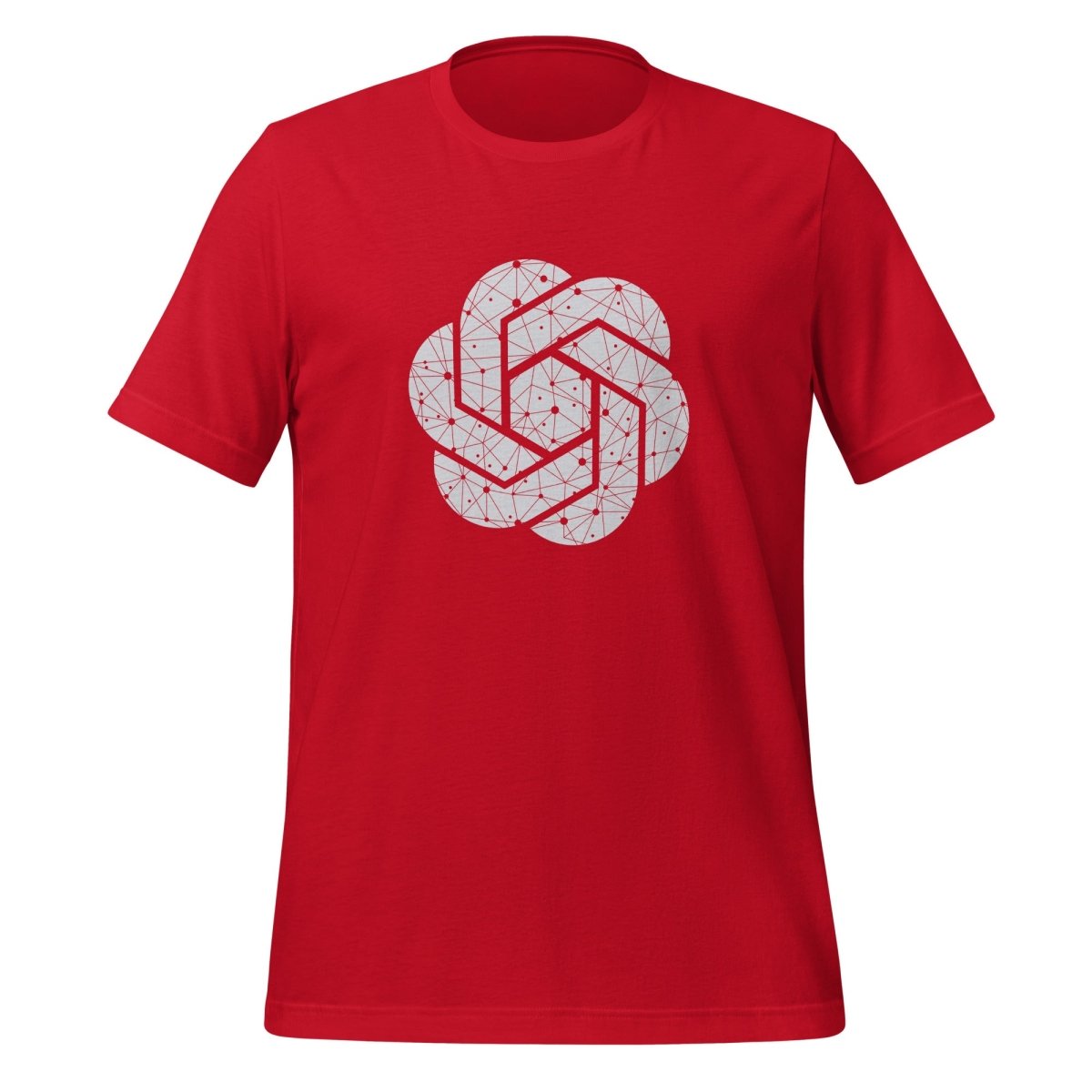 OpenAI Network Logo T-Shirt (unisex) - Red - AI Store