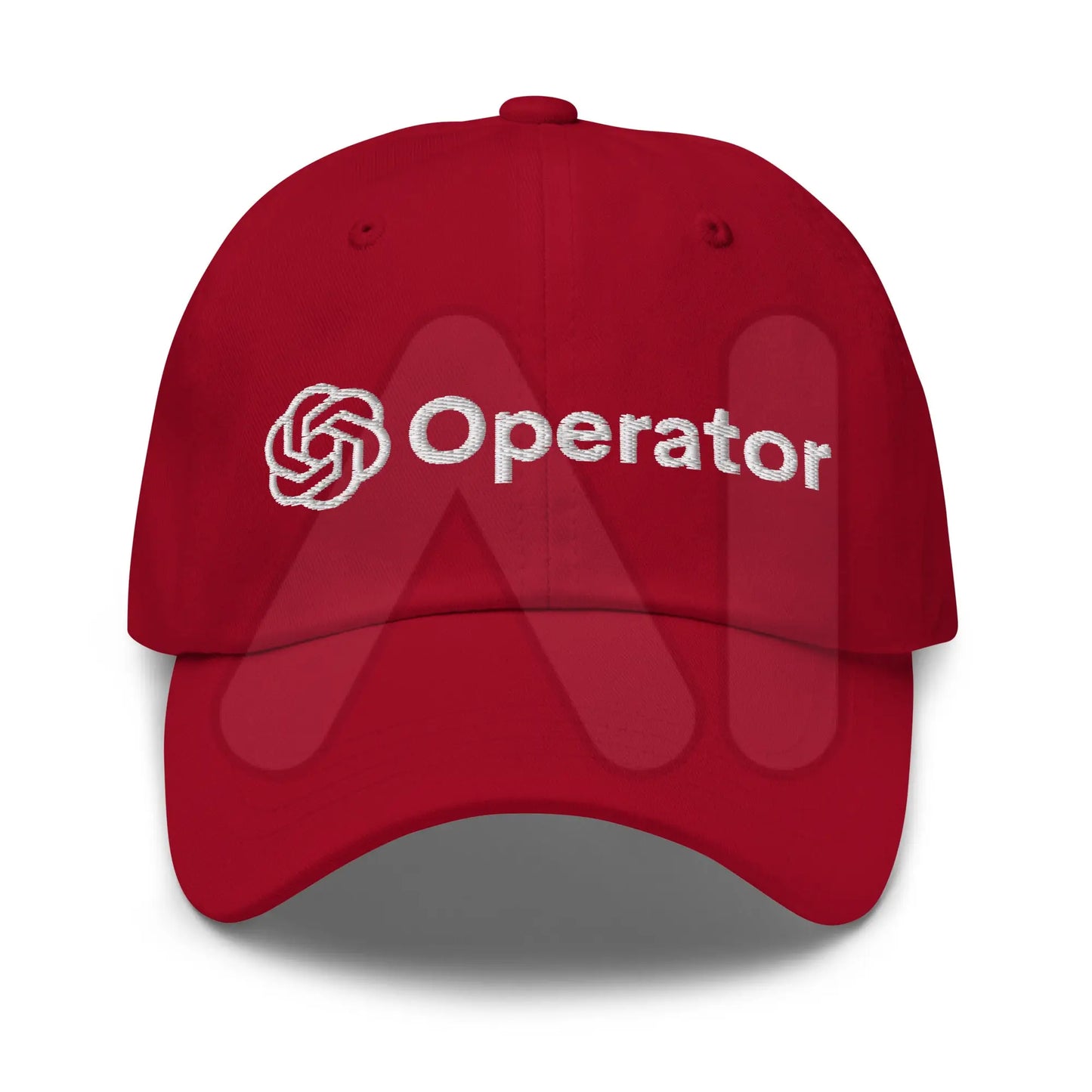 OpenAI Operator Embroidered Cap - Cranberry