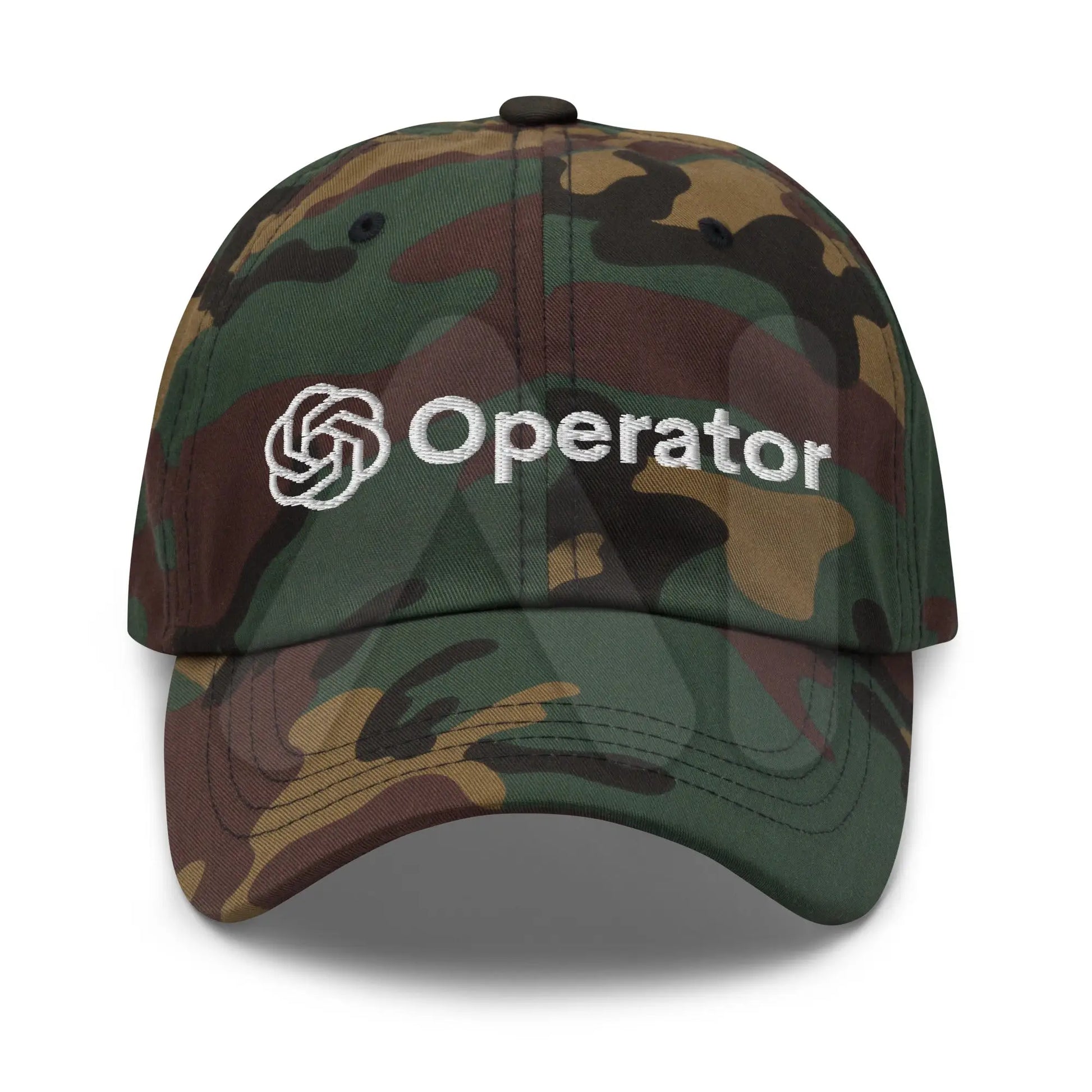 OpenAI Operator Embroidered Cap - Green Camo