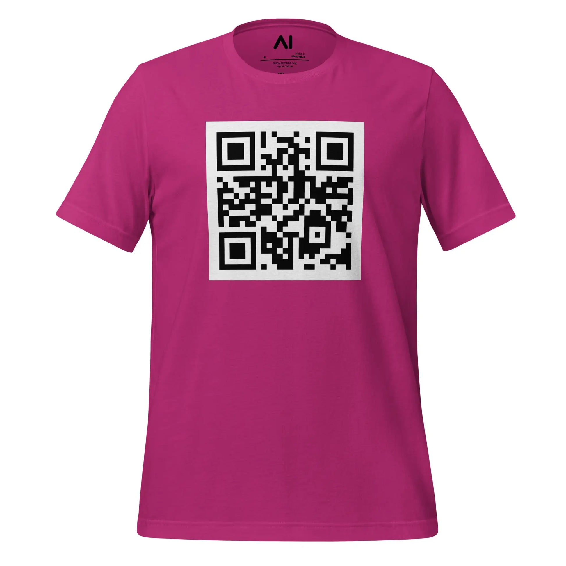 OpenAI QR Code T-Shirt (unisex) - Berry / M