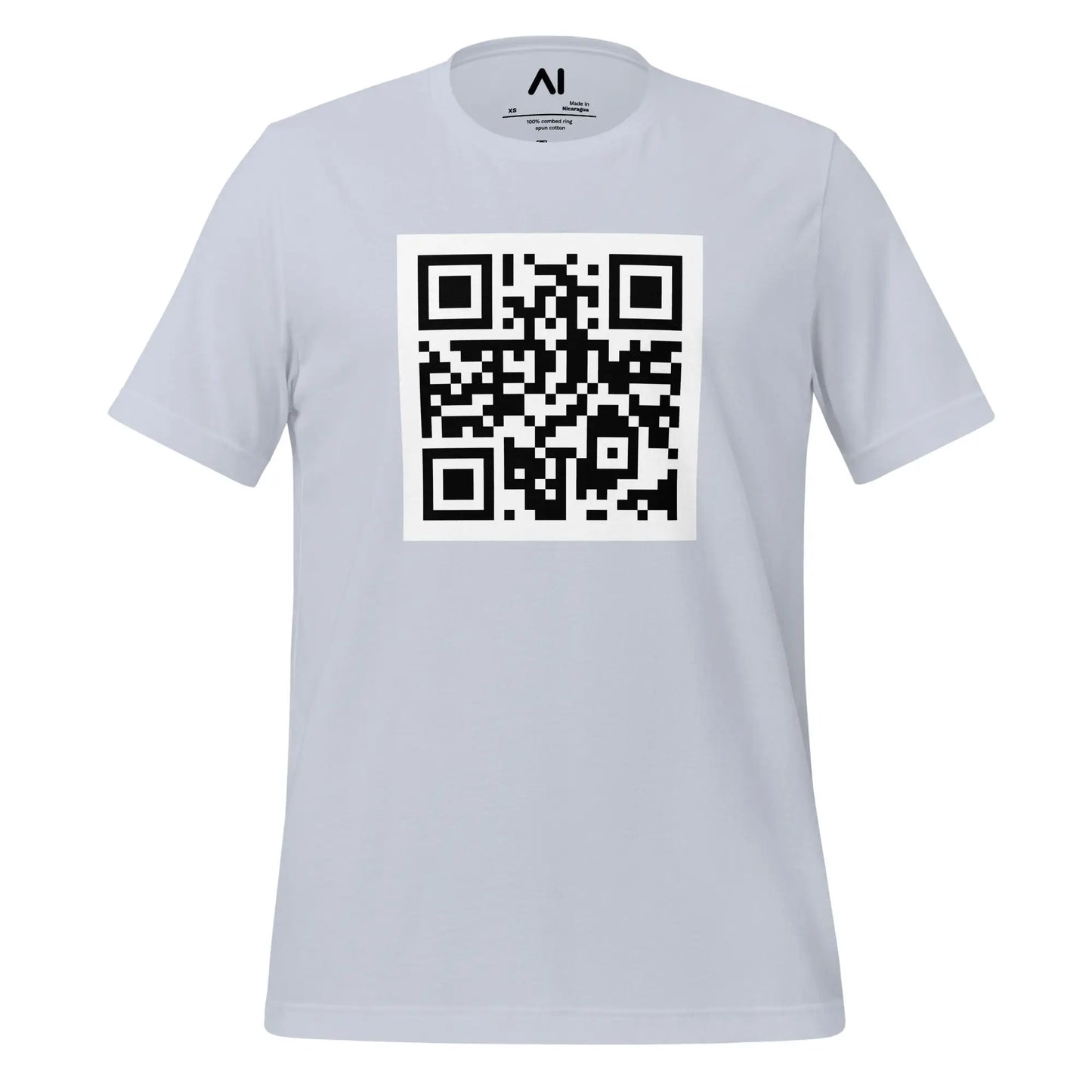 OpenAI QR Code T-Shirt (unisex) - Light Blue / M