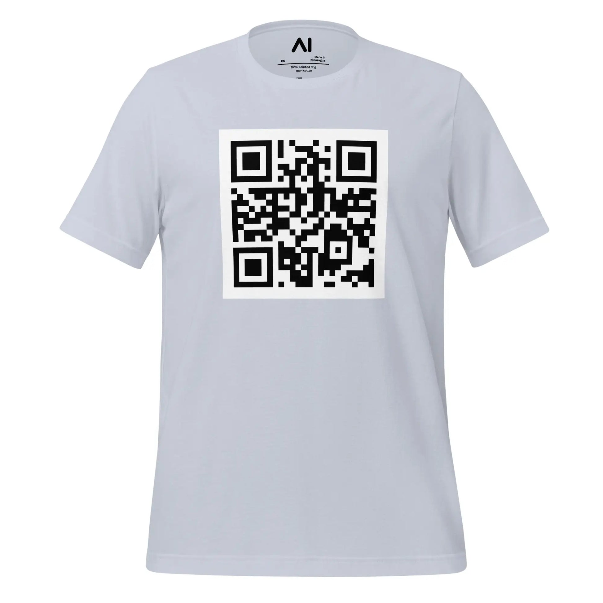 OpenAI QR Code T-Shirt (unisex) - Light Blue / M