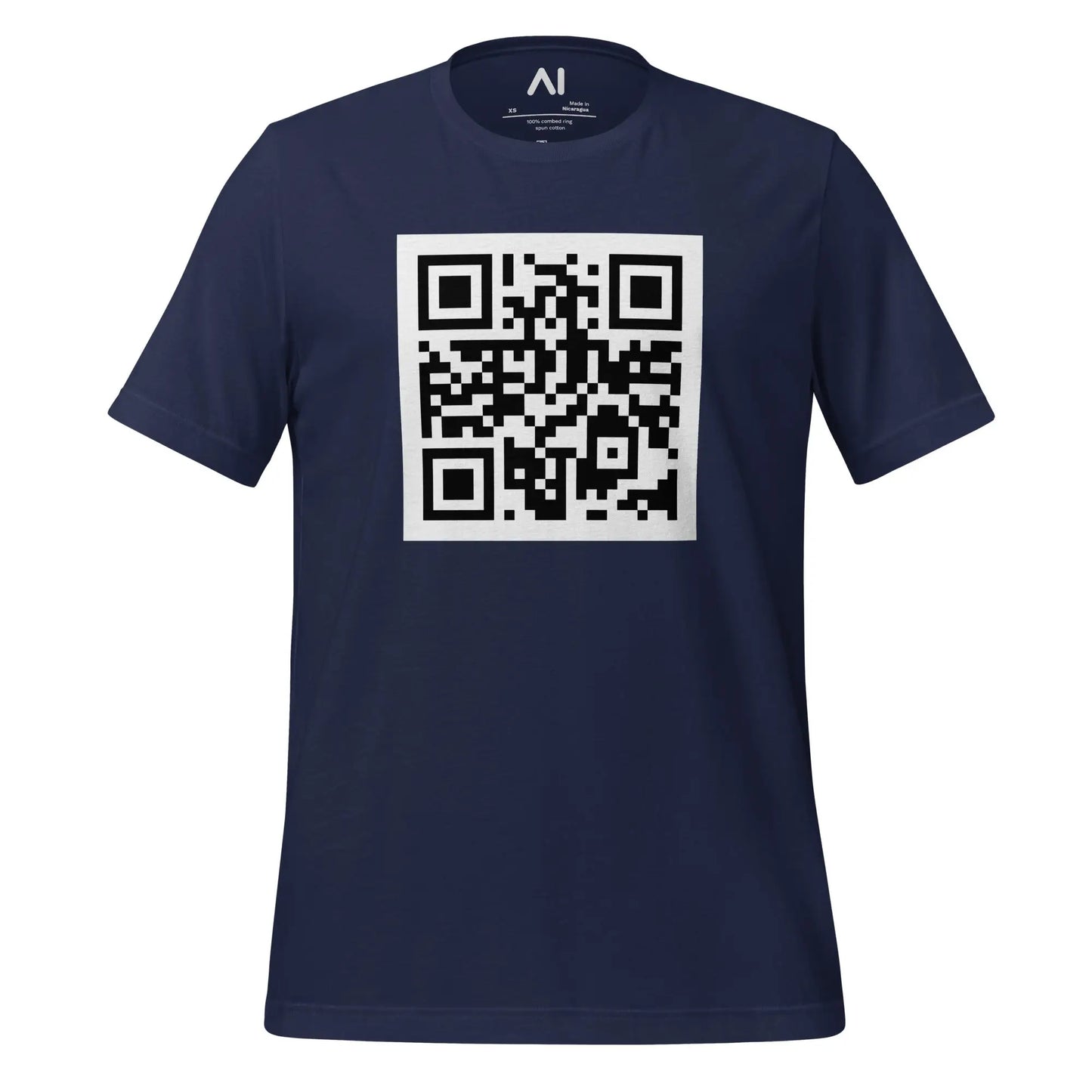 OpenAI QR Code T-Shirt (unisex) - Navy / M