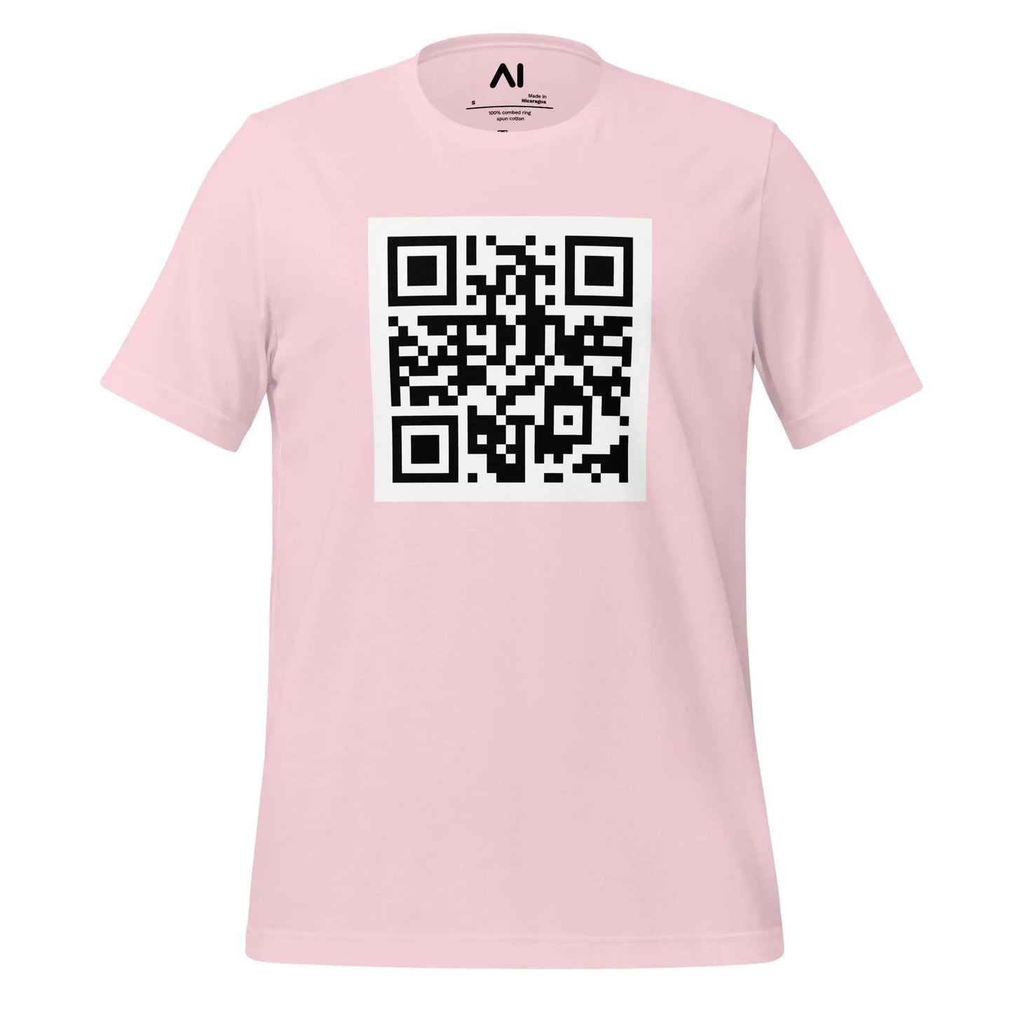 OpenAI QR Code T-Shirt (unisex) - Soft Pink / M