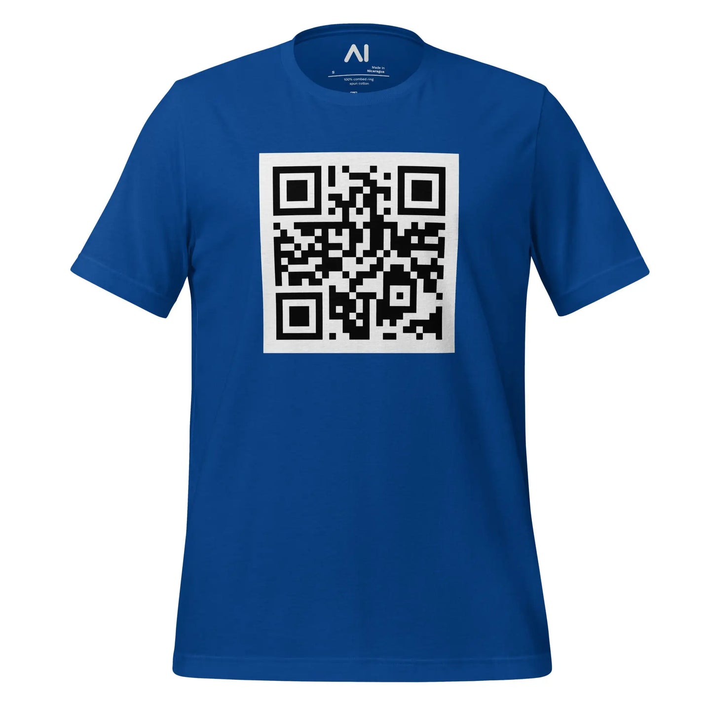 OpenAI QR Code T-Shirt (unisex) - True Royal / M