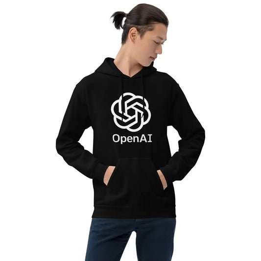 The Openai Stacked 2018-2024 Logo Hoodie (unisex).