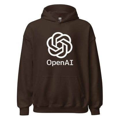 OpenAI Stacked Logo Hoodie (unisex) - Dark Chocolate / M