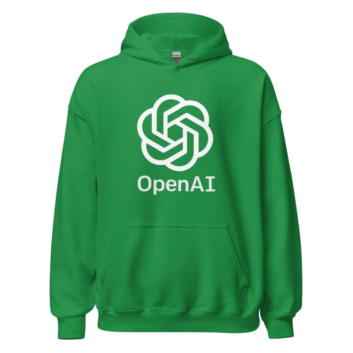 OpenAI Stacked Logo Hoodie (unisex) - Irish Green / M