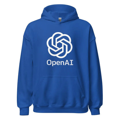 OpenAI Stacked Logo Hoodie (unisex) - Royal / M