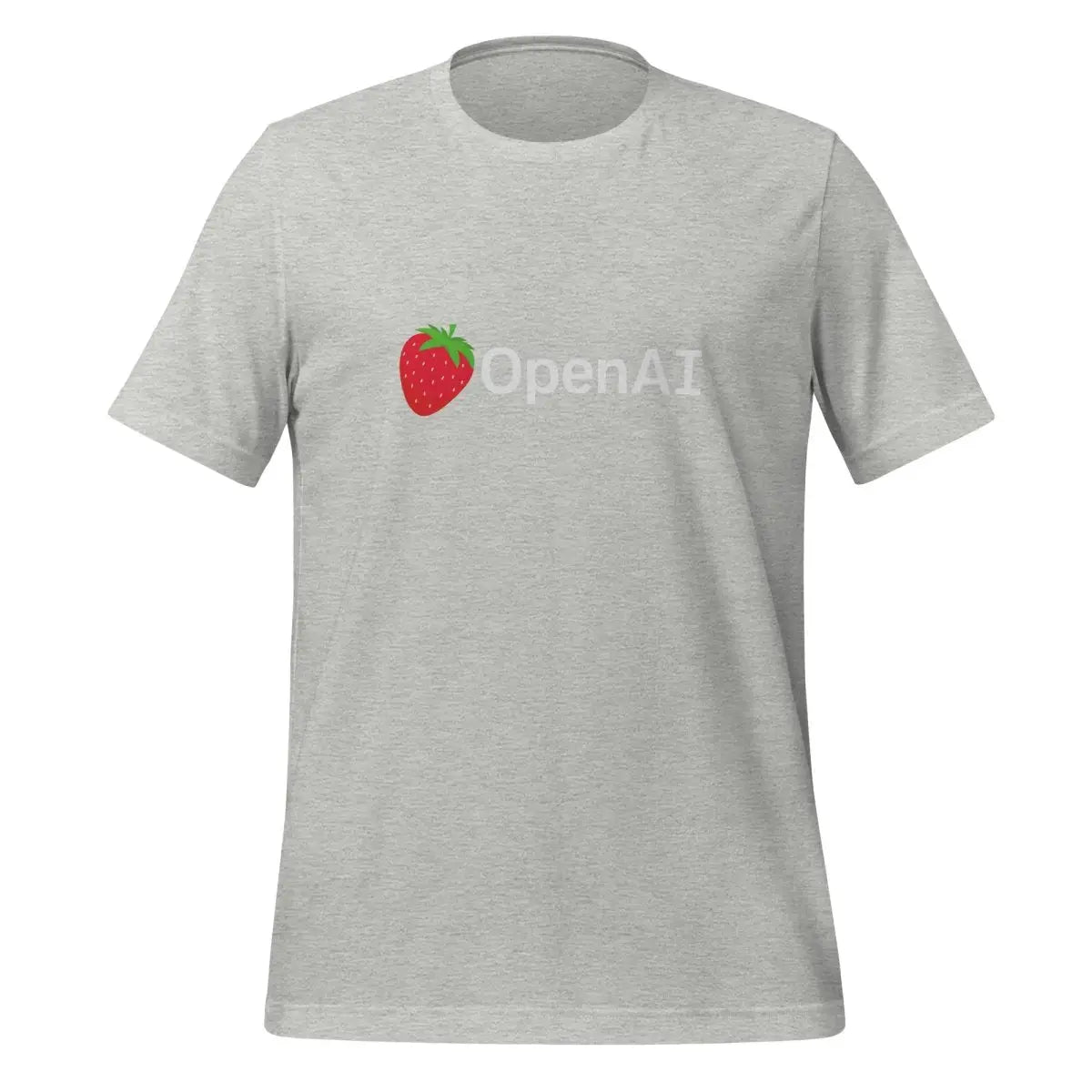 OpenAI Strawberry Logo T-Shirt (unisex) - Athletic Heather / M