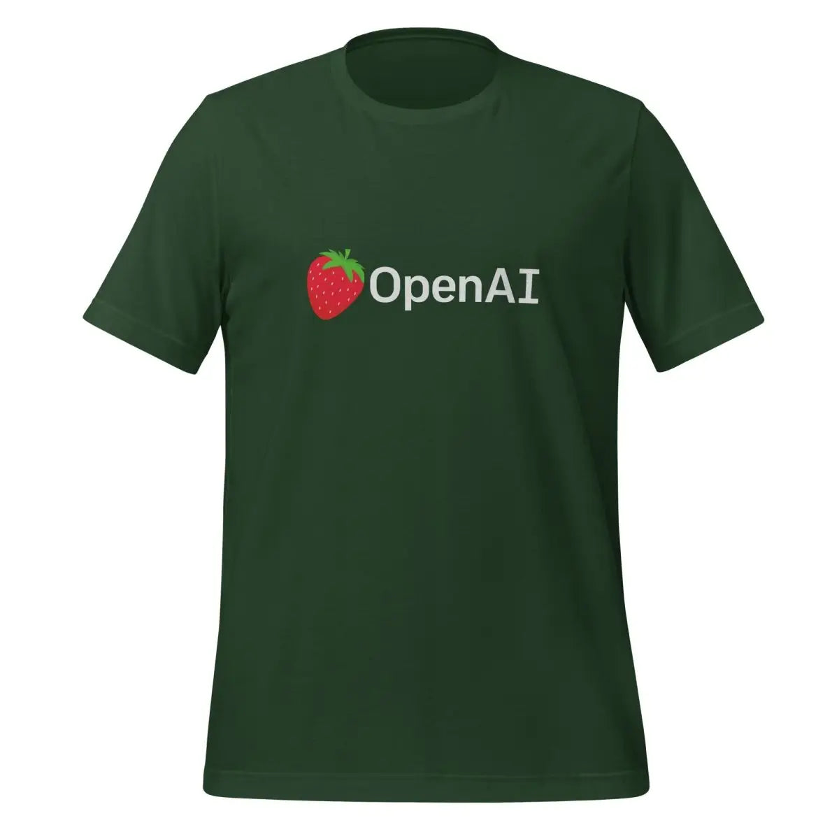 OpenAI Strawberry Logo T-Shirt (unisex) - Forest / M