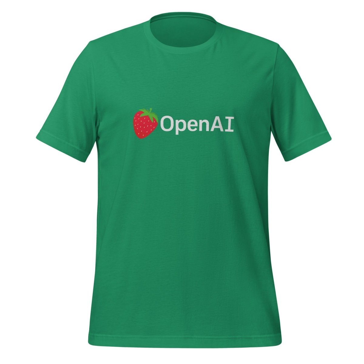 OpenAI Strawberry Logo T-Shirt (unisex) - Kelly - AI Store