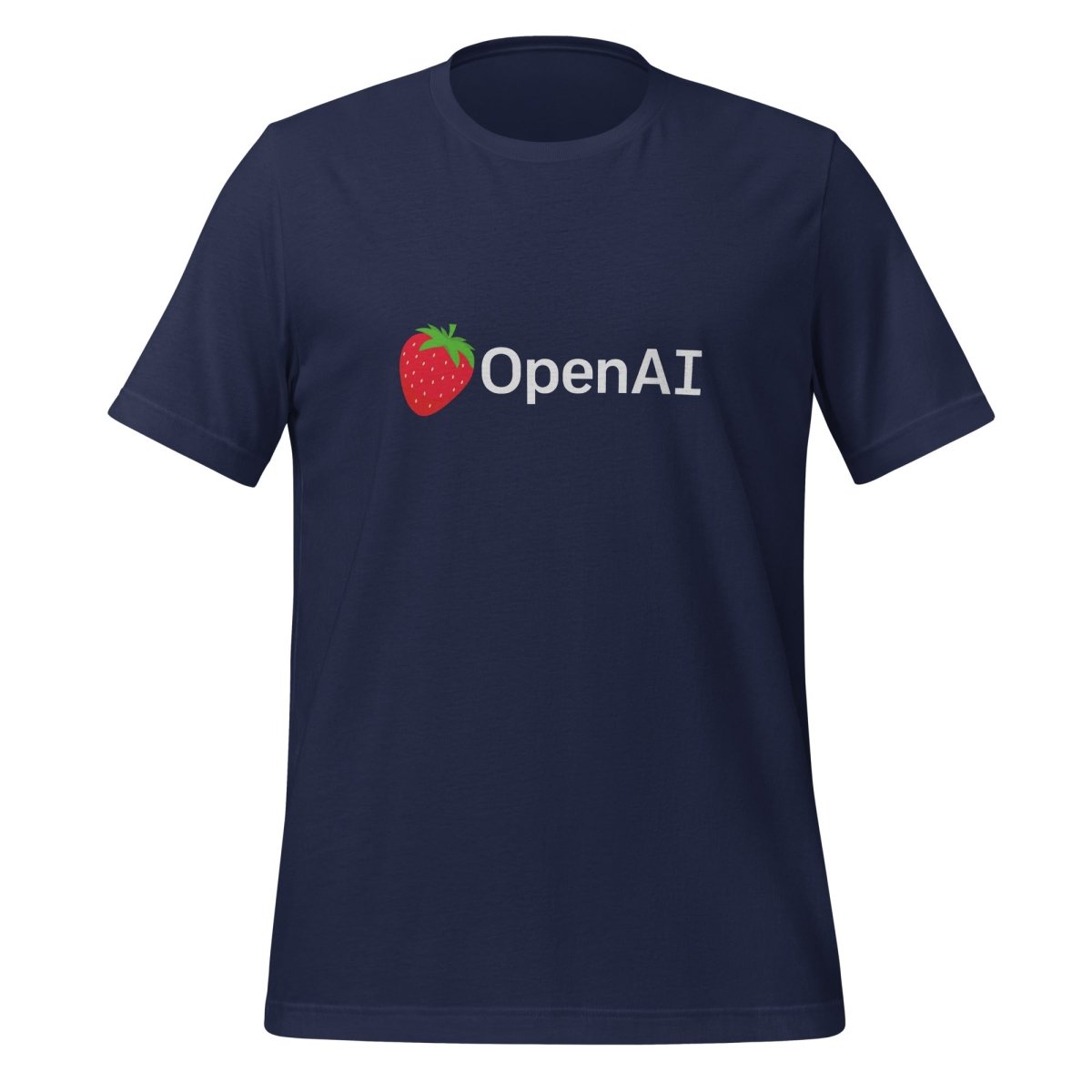 OpenAI Strawberry Logo T-Shirt (unisex) - Navy - AI Store