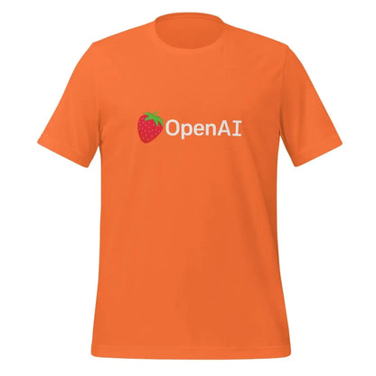 OpenAI Strawberry Logo T-Shirt (unisex) - Orange / M