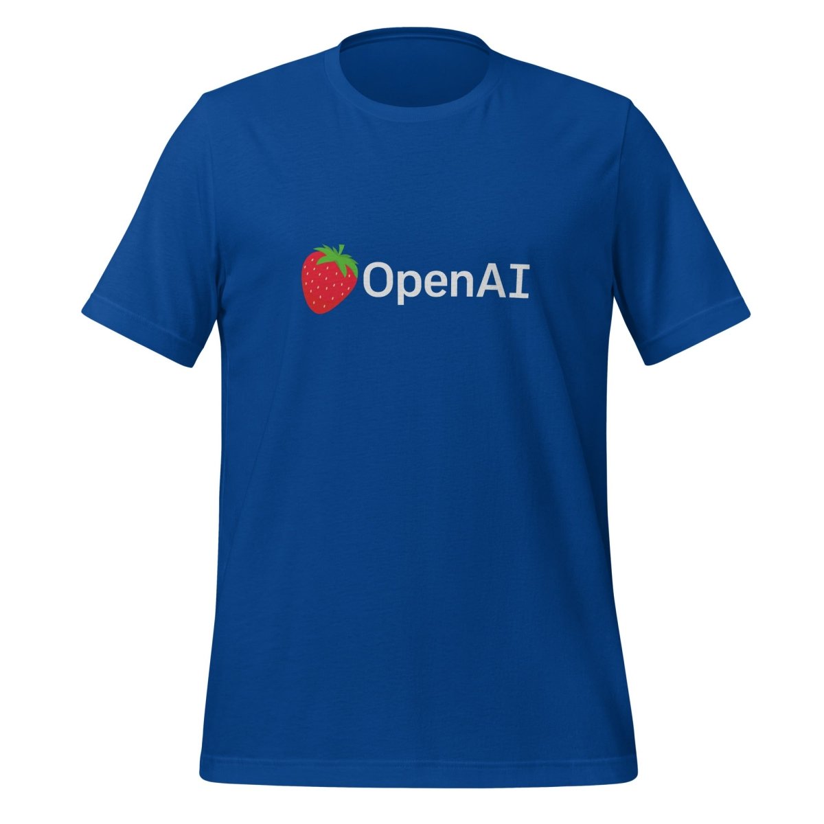 OpenAI Strawberry Logo T-Shirt (unisex) - True Royal - AI Store