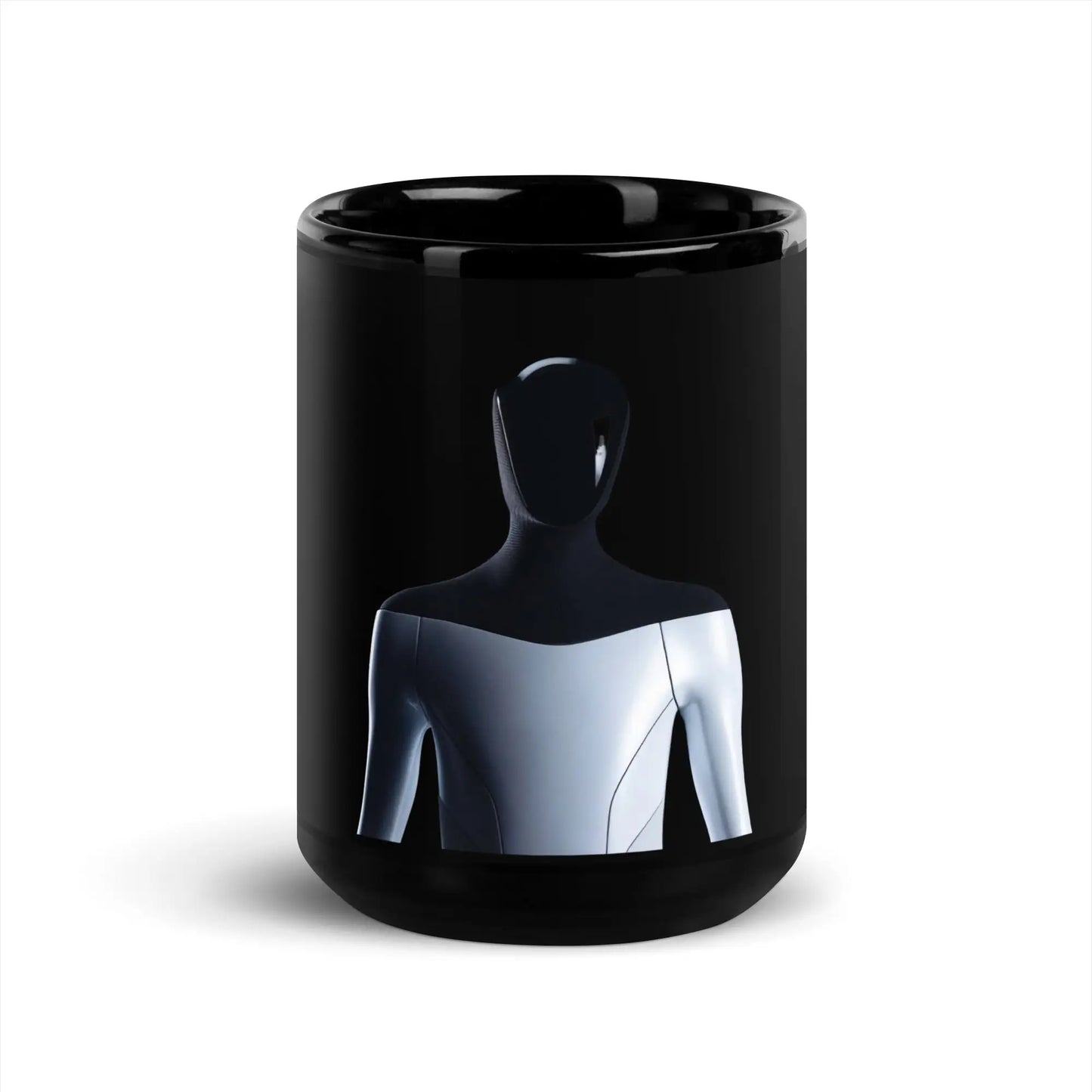 Optimus Black Glossy Mug - 15 oz