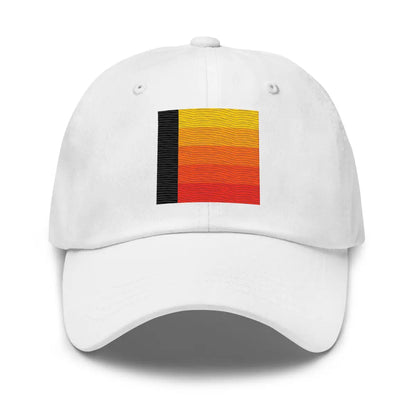 Orange Gradient AI Cap - White