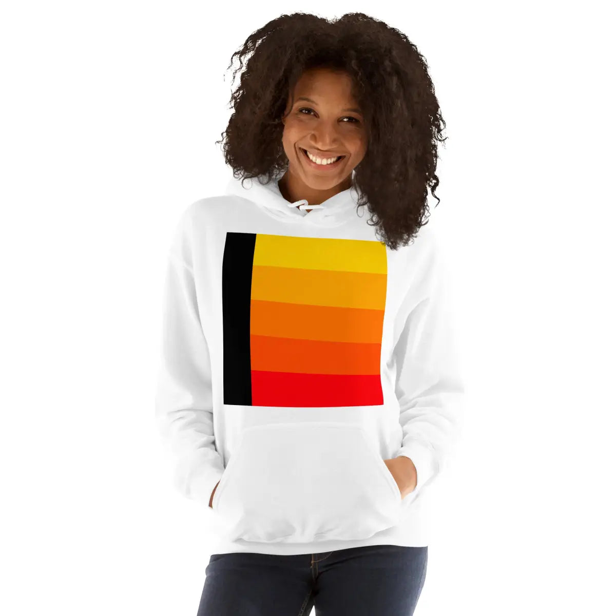 Orange Gradient AI Hoodie 3 (unisex)