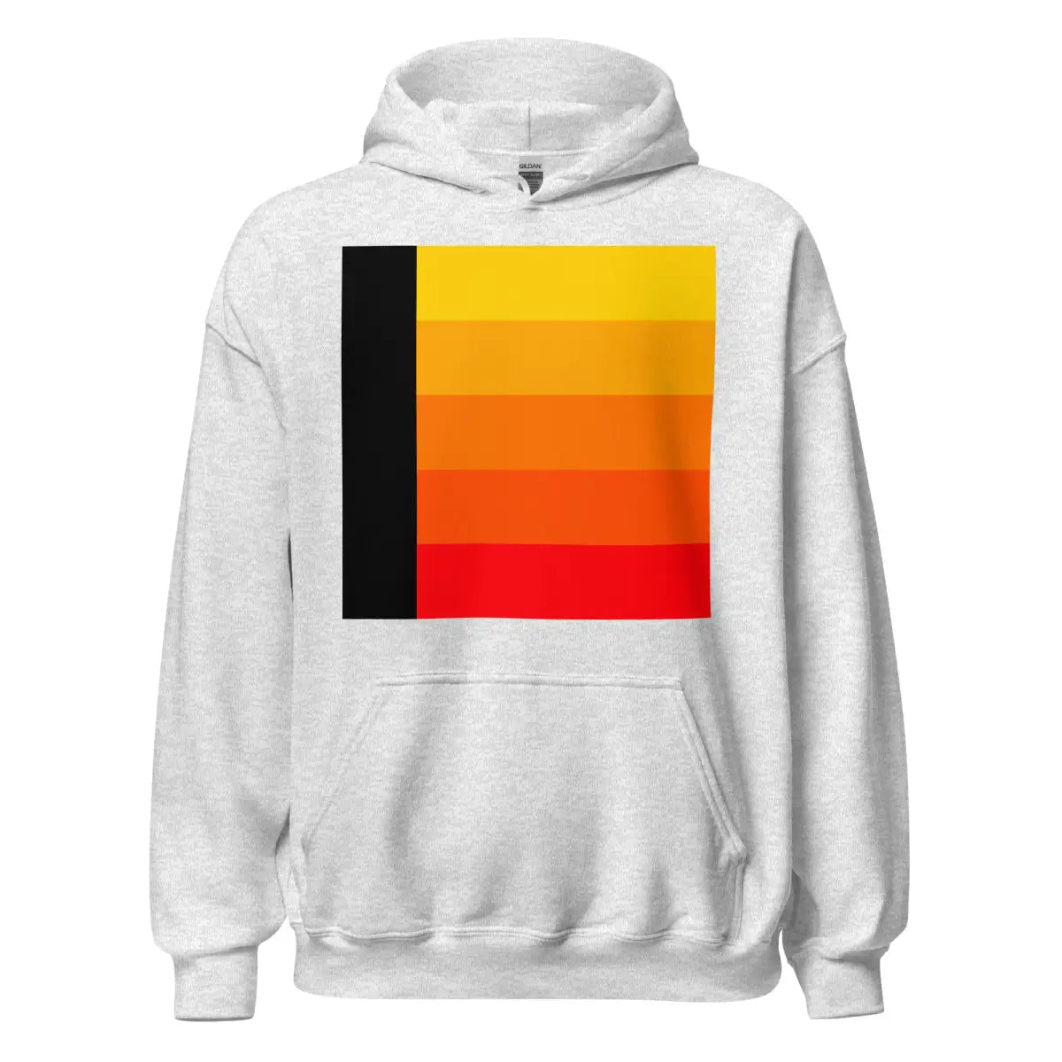 Orange Gradient AI Hoodie 3 (unisex) - Ash / S