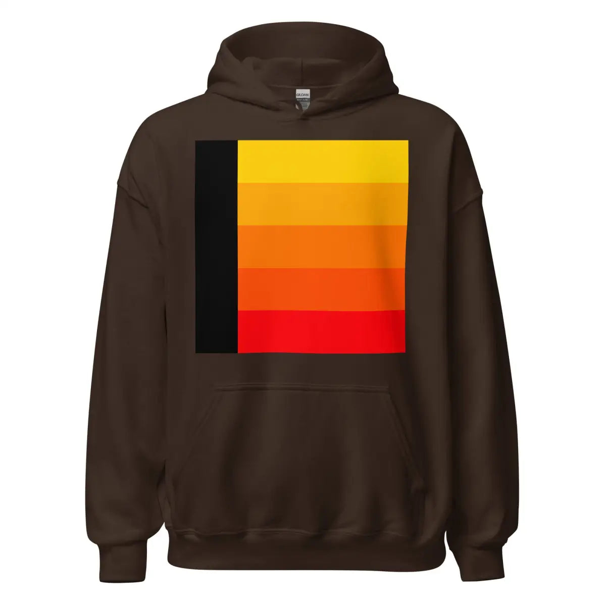 Orange Gradient AI Hoodie 3 (unisex) - Dark Chocolate / S