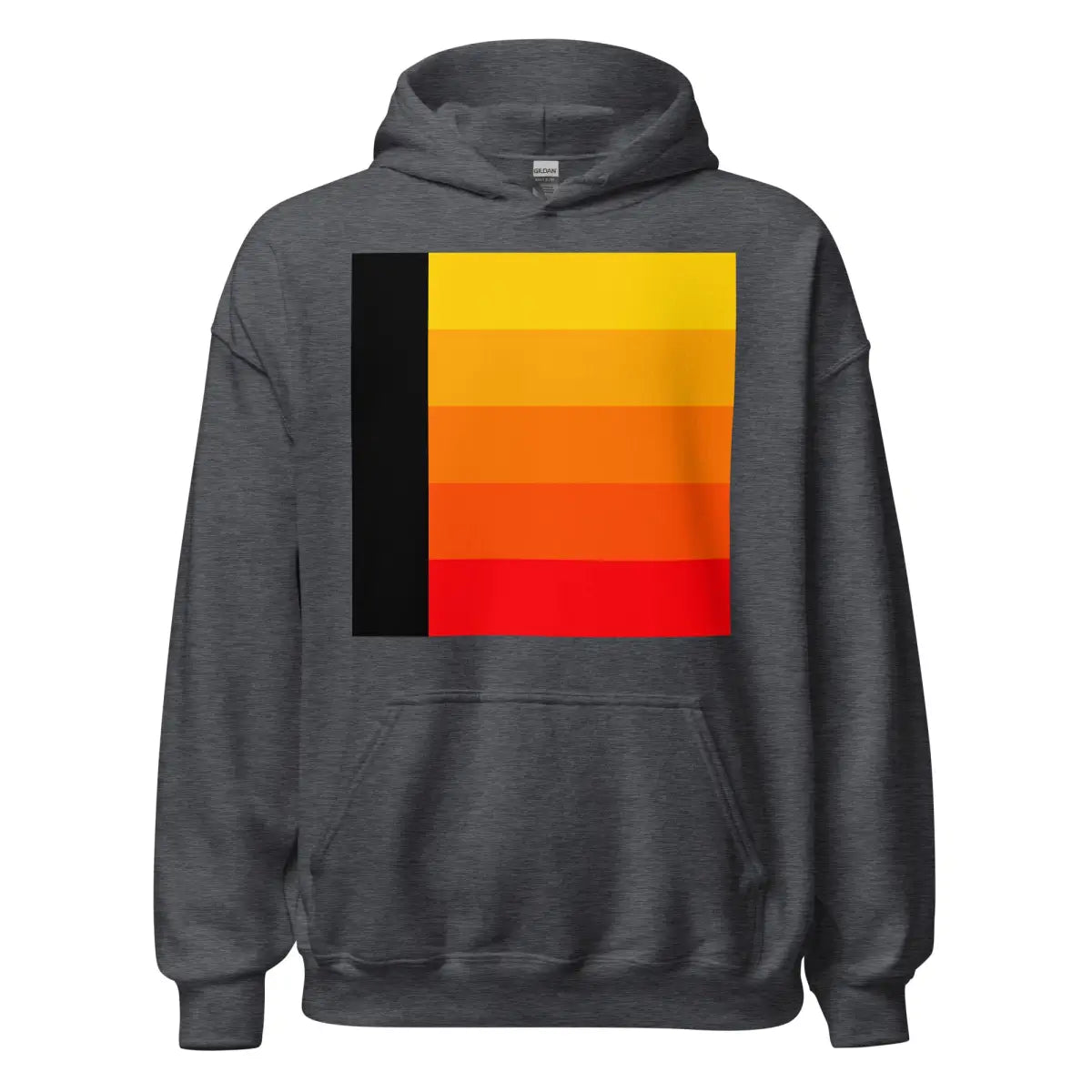 Orange Gradient AI Hoodie 3 (unisex) - Dark Heather / S